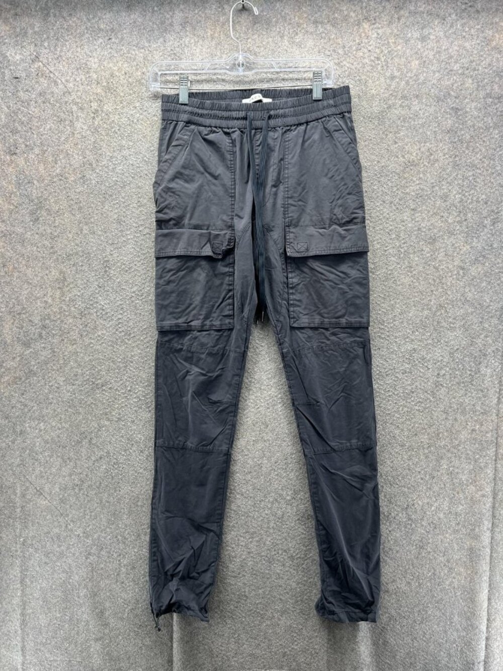 PacSun Pants Men Small Black Cargo Elastic Waist Microfiber Tapered Jogger